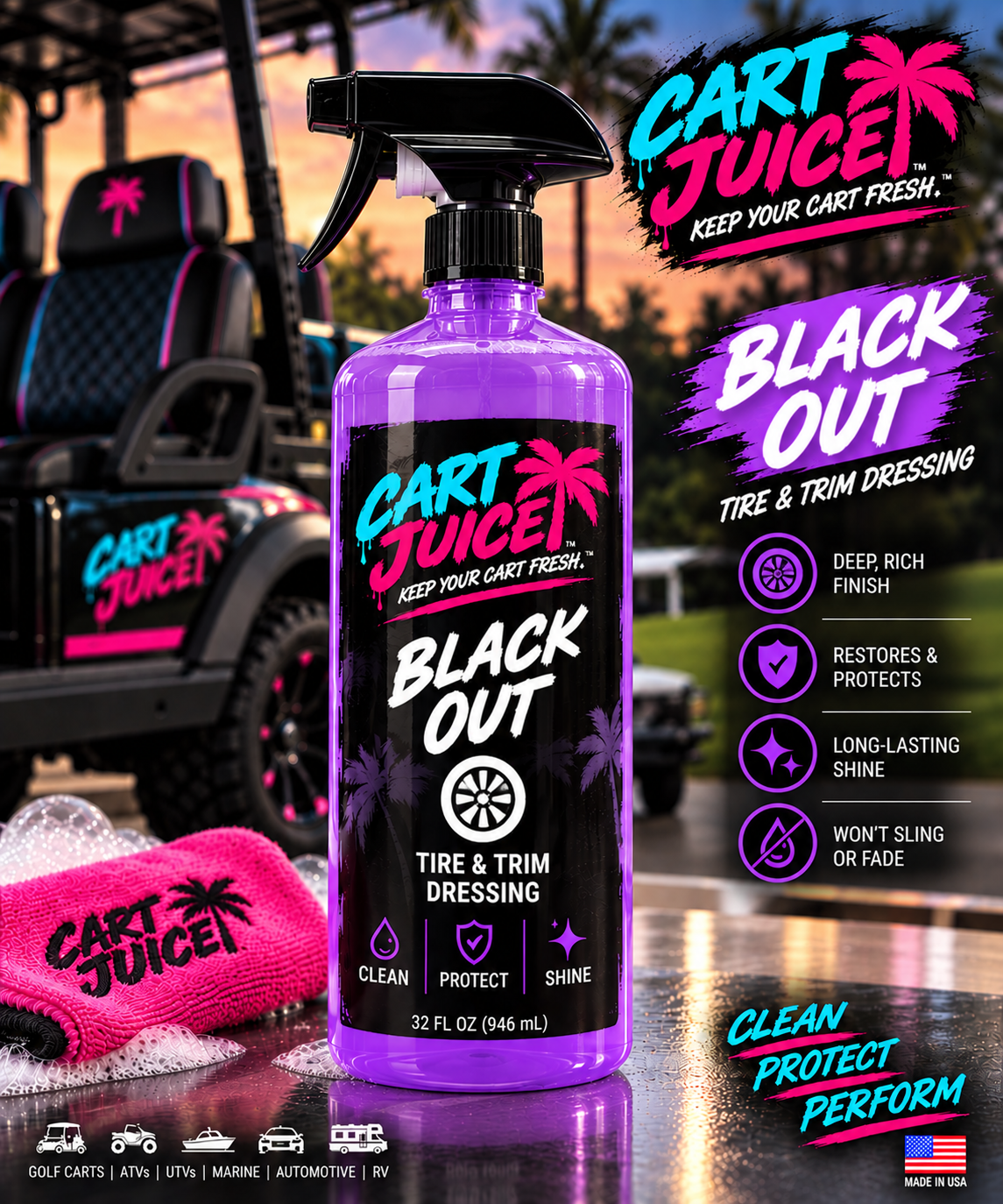 BLACK OUT — Tire & Trim Dressing