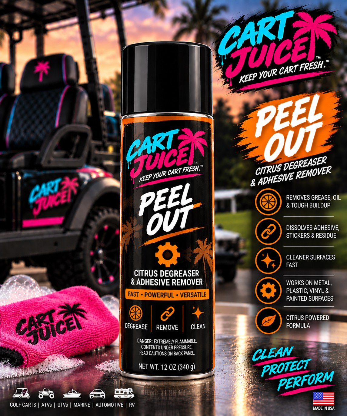 PEEL OUT — Citrus Degreaser & Adhesive Remover