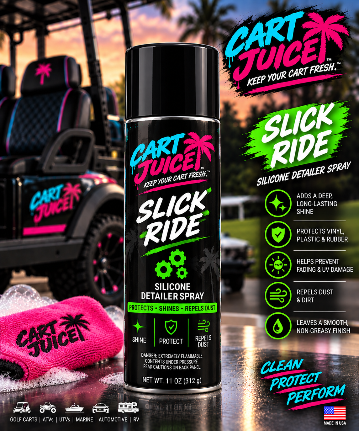 SLICK RIDE — Silicone Detail & Finishing Spray